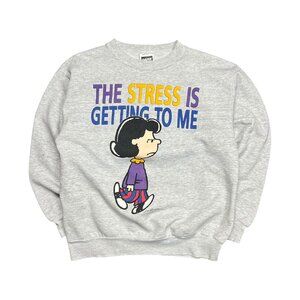 Peanuts The Stress Is Getting To Me Lucy Crewneck - L